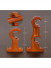 QYR84 28mm Diameter Cone Wood Finial Aluminum Alloy Wood Grain Single Double Curtain rod sets