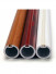 QYR85 28mm Diameter 3.0 mm Thickness Super Thick Aluminum Alloy Wood Grain Single Double Curtain rod sets