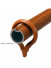 QYR85 28mm Diameter 3.0 mm Thickness Super Thick Aluminum Alloy Wood Grain Single Double Curtain rod sets
