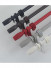 QYR86 28mm Luxury White Black Red Aluminum Alloy Matte Curtain rod sets