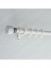 QYR87 28mm Luxury White Grey Coffee Aluminum Alloy Matte Curtain rod sets(Color: White)