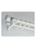 QYR87 28mm Luxury White Grey Coffee Aluminum Alloy Matte Curtain rod sets