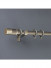 QYR89 28mm New Arrival Luxury White Grey Gold Aluminum Alloy Curtain rod sets(Color: Champagne)