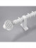 QYR92 28mm New Style Crystal Ball Finial Aluminum Alloy Single Double Curtain rod sets