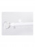 QYR95 28mm Diameter Diamond Crystal Ball Finial Single Double Curtain Rod Set With Rollers(Color: White with crystal ball finial)