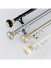 QYR98 on sales Ivory Black Blue Gold Aluminum alloy Curtain Track Set With Ball Finials