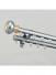 QYR98 on sales Ivory Black Blue Gold Aluminum alloy Curtain Track Set With Ball Finials