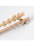 QYRF16 Fashion Wood Grain Outer Rod With Inner Track Set Ceiling/Wall Mount(Color: Maple)