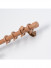 QYRF16 Fashion Wood Grain Outer Rod With Inner Track Set Ceiling/Wall Mount