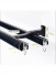 QYRF07 Wood Grain Single Double Curtain Tracks Ceiling/Wall Mount