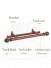 QYRF08 Fashion Wood Grain Outer Rod With Inner Track Set With Wooden Ball Finial