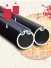 QYRY01 28mm Ball Cone Finial Metal Single Curtain rod set Custom Length Curtain Pole in black color