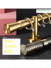 QYRY10 Long Brass Curtain Rods And Brackets For Wide Curtains