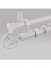 QYRZ04 Luxury 28mm Wood Grain Aluminum Alloy Single Double Curtain Rod Sets For Living Room