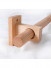 QYT01 29mm Ash Wood Single Double Curtain Rod Sets 