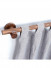 QYT02 29mm Ash Wood Black Walnut Single Double Curtain Rod Sets