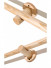 QYT03 29mm Ash Wood Single Double Curtain Rod Sets 