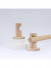 QYT03 29mm Ash Wood Single Double Curtain Rod Sets 