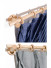 QYT03 29mm Ash Wood Single Double Curtain Rod Sets 