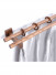 QYT04 29mm Ash Wood Black Walnut Single Double Curtain Rod Sets