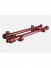 QYT10 29mm Red Wood Single Double Curtain Rod Sets 