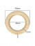 Wooden Curtain Rings For 25mm/28mm/30mm/35mm Wood Curtain Rods(Color: Aas wood)