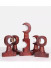QYT10 29mm Red Wood Single Double Curtain Rod Sets 