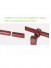 QYT10 29mm Red Wood Single Double Curtain Rod Sets 