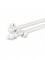 QYT11 29mm White Wood Single Double Curtain Rod Sets 