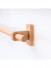 Custom Natural Wood Single Curtain Rods Wooden Drapery Brackets(Color: Ash wood square ceiling bracket)