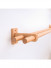 Light Wooden Double Curtain Rods And Brackets Customize(Color: Ash wood square bracket two)