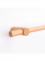 Custom Natural Wood Single Curtain Rods Wooden Drapery Brackets(Color: Ash wood round bracket)