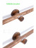 QYT13 29mm Single Double Wooden Drapery Rods Black Walnut