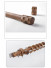 QYT15 Black Walnut Wood Curtain Poles With Brackets And Finials
