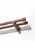 QYT16 Wood Curtain Poles With Wooden Drapery Rod Brackets