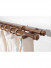 QYT16 Wood Curtain Poles With Wooden Drapery Rod Brackets