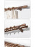 QYT17 Black Walnut Wooden Curtain Poles Wood Drapery Hardware