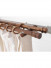 QYT18 Custom Wood Drapery Poles With Single Double Hardware