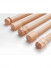 QYT20 Natural Wood Curtain Rail Single/Double Drapery Pole Sets