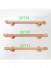 QYT20 Natural Wood Curtain Rail Single/Double Drapery Pole Sets