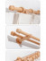 QYT19 Natural Wood Curtain Rod Beech Single/Double Wooden Poles