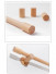 QYT20 Natural Wood Curtain Rail Single/Double Drapery Pole Sets