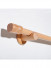 QYT21 Curtain Rod Natural Wood With Beech Brackets And Finials