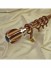 QYT2320 28mm Wood Grain Rhombus Aluminum Alloy Single Curtain Rod Set