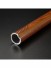 QYT2821 28mm Wood Grain Nano Mute Double Curtain Rod Set Crown Finial Teak Cross Section