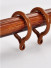 QYT52 Heavy Duty Double Curtain Rod And Brackets Wood Grain