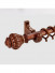 QYT5220 Single Drapery Curtain Rods For Heavy Curtains Timber(Color: Teak)