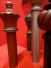 QYT72 Custom 50mm Timber Curtain Rods With Hardware Red Wood