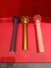 QYT82 Pink Gold 35mm Diameter Timber Curtain Rods And Finials