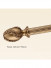 QYT87 Striple Gold 35mm Diameter Wood Curtain Rods With Brackets(Color: Gold egg finial)